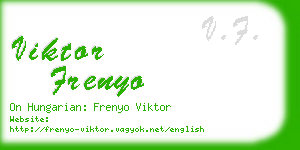 viktor frenyo business card